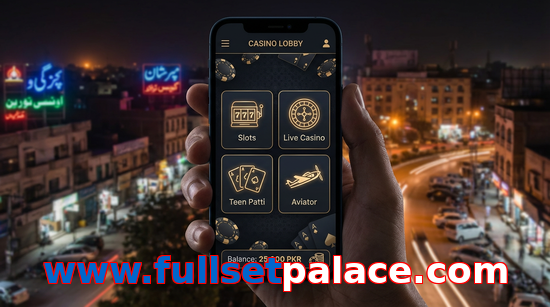 Main screen of Www.fullsetpalace.com app page for PK players