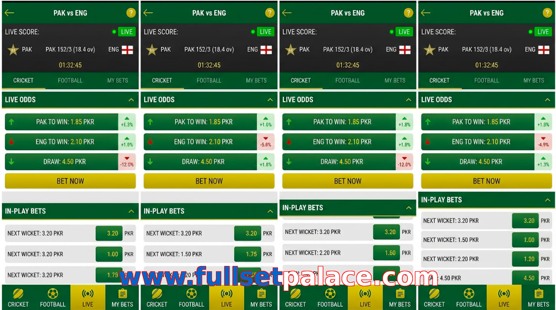 Game list for Www.fullsetpalace.com bet section