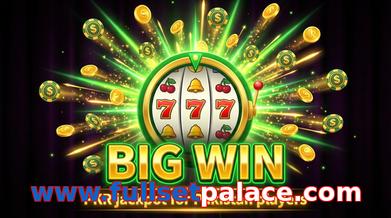 Big win animation on Www.fullsetpalace.com slot game