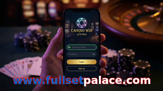 Main screen of Www.fullsetpalace.com login page for PK players